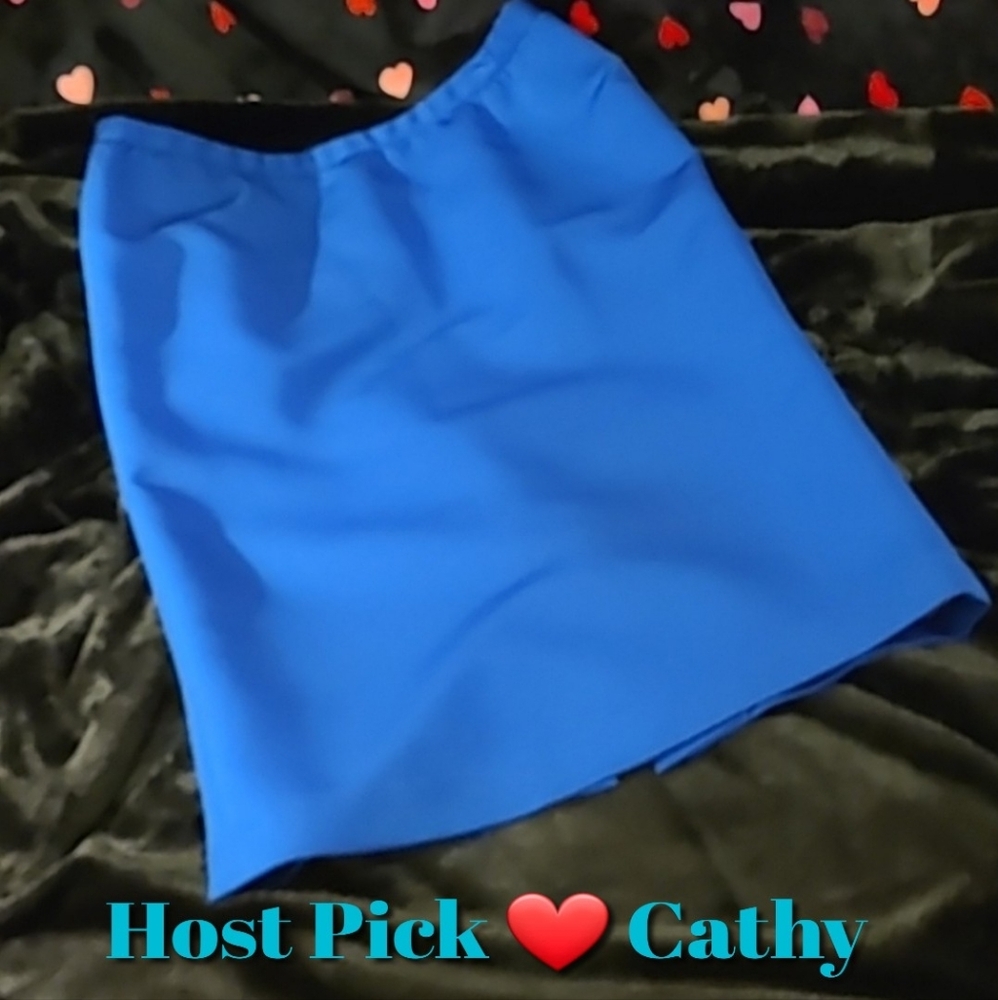 3/$15🚨WAS  $80.   Vintage 1991 Miss Elliette Cobalt Blue Suit Skirt size 16